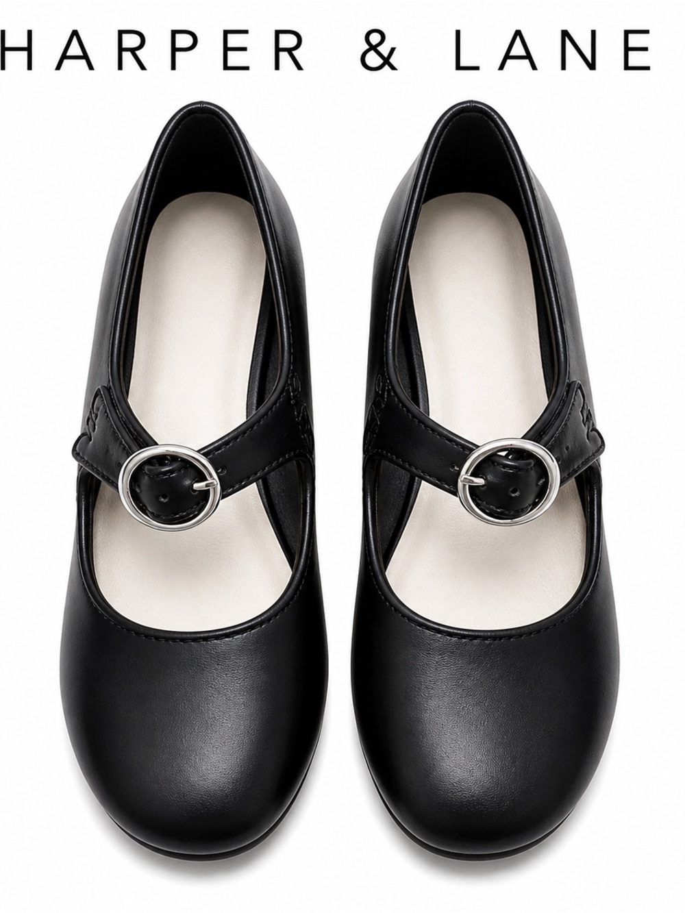 Harper & Lane Black Women's Mary Jane’s NWT